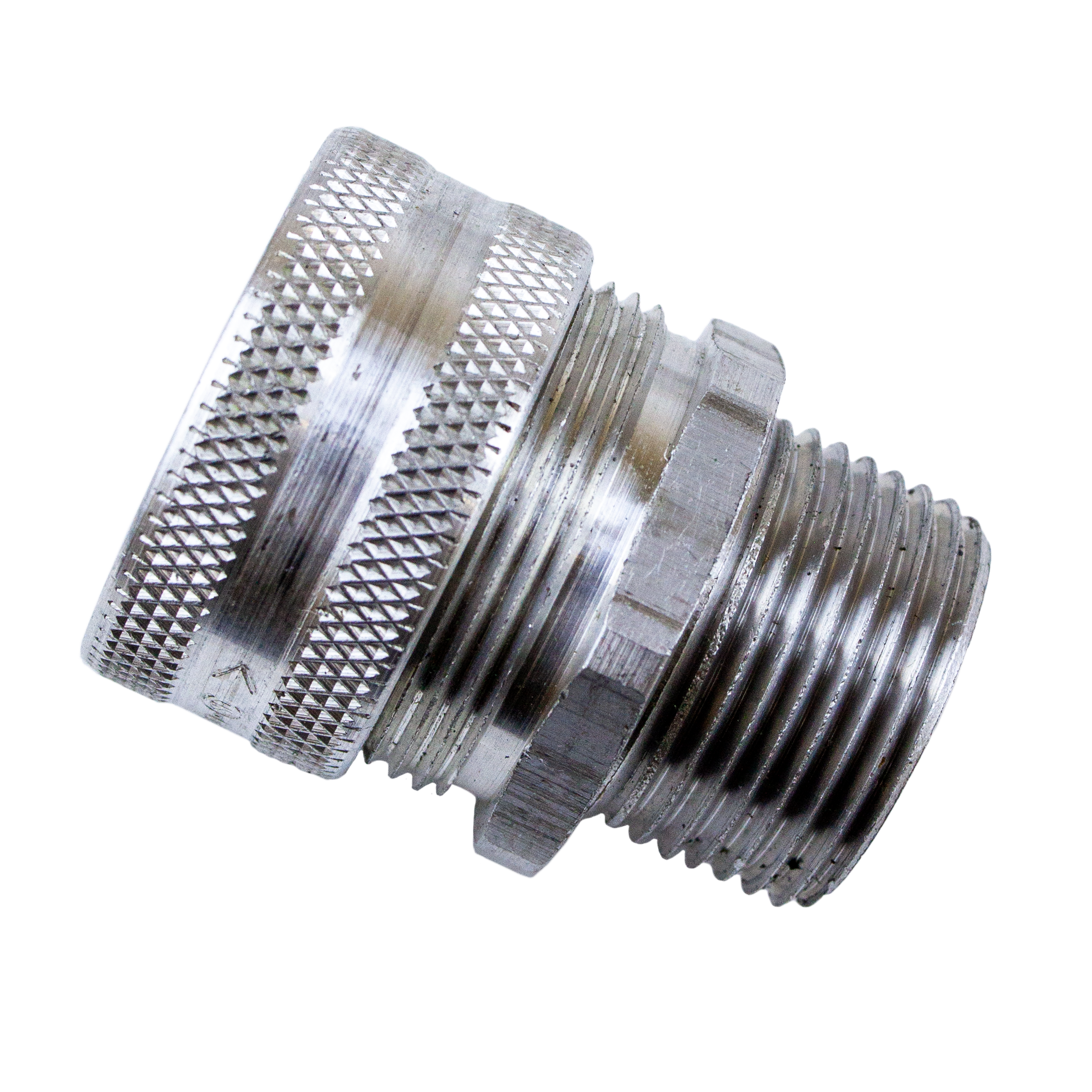 Straight Liquid-Tight Strain Relief Connectors - Aluminum - 3/4 in - Gray